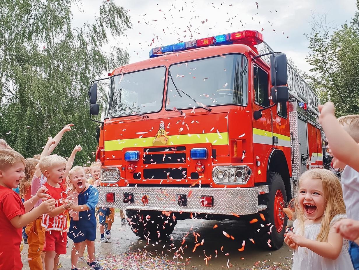 Пожарная машина на мероприятии