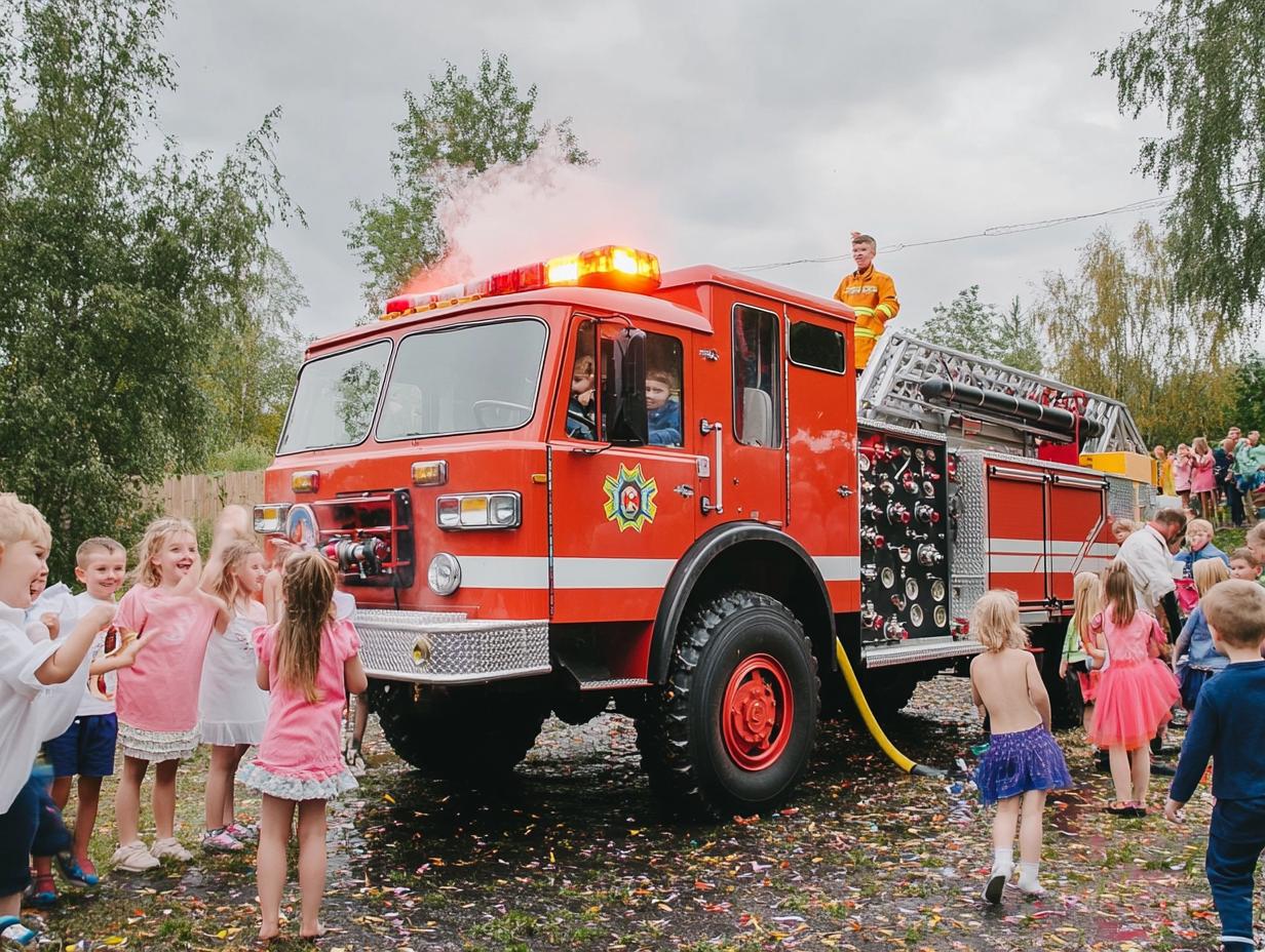 Пожарная машина на мероприятии
