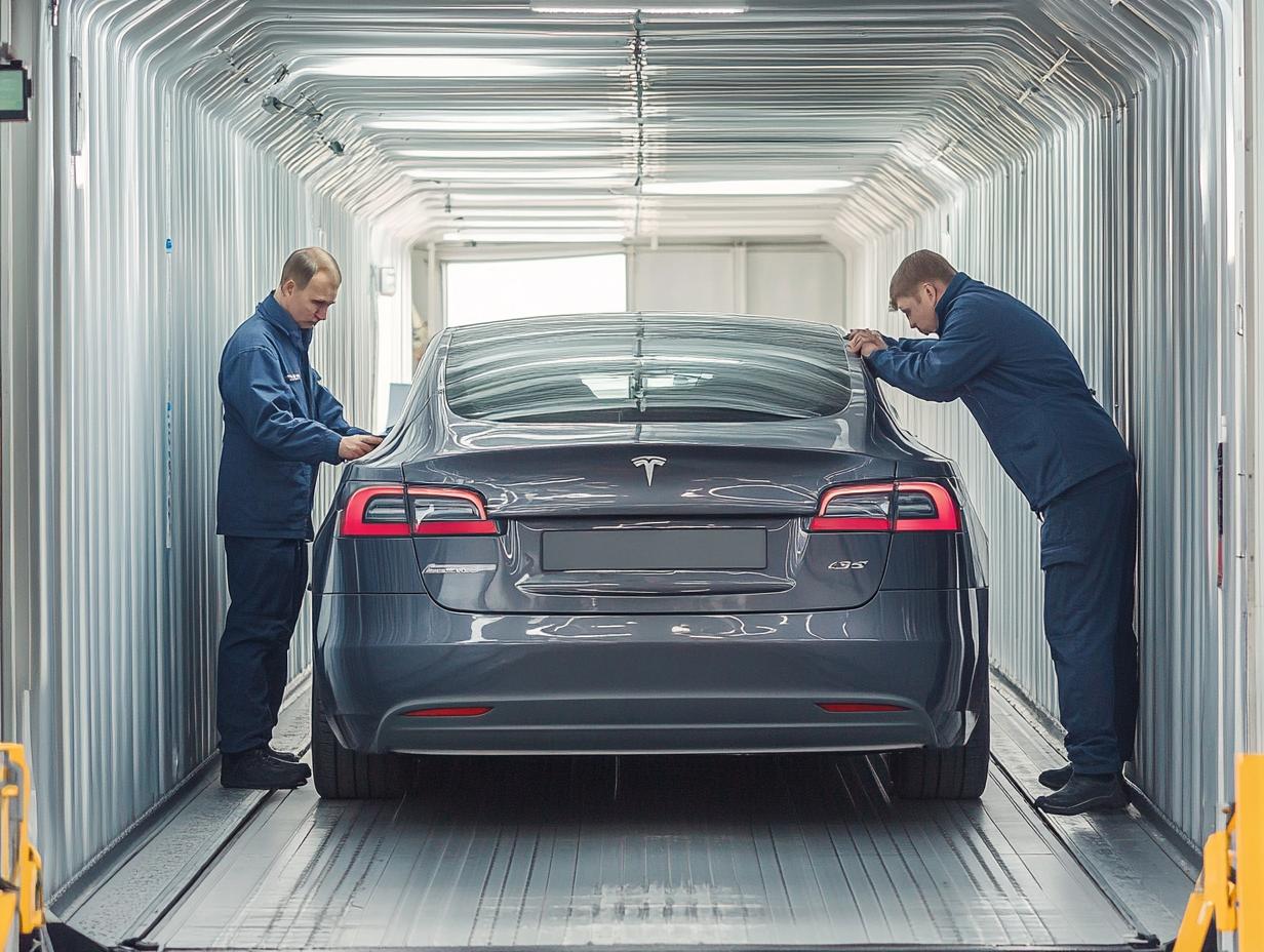 Перевозка автомобиля в крытом эвакуаторе