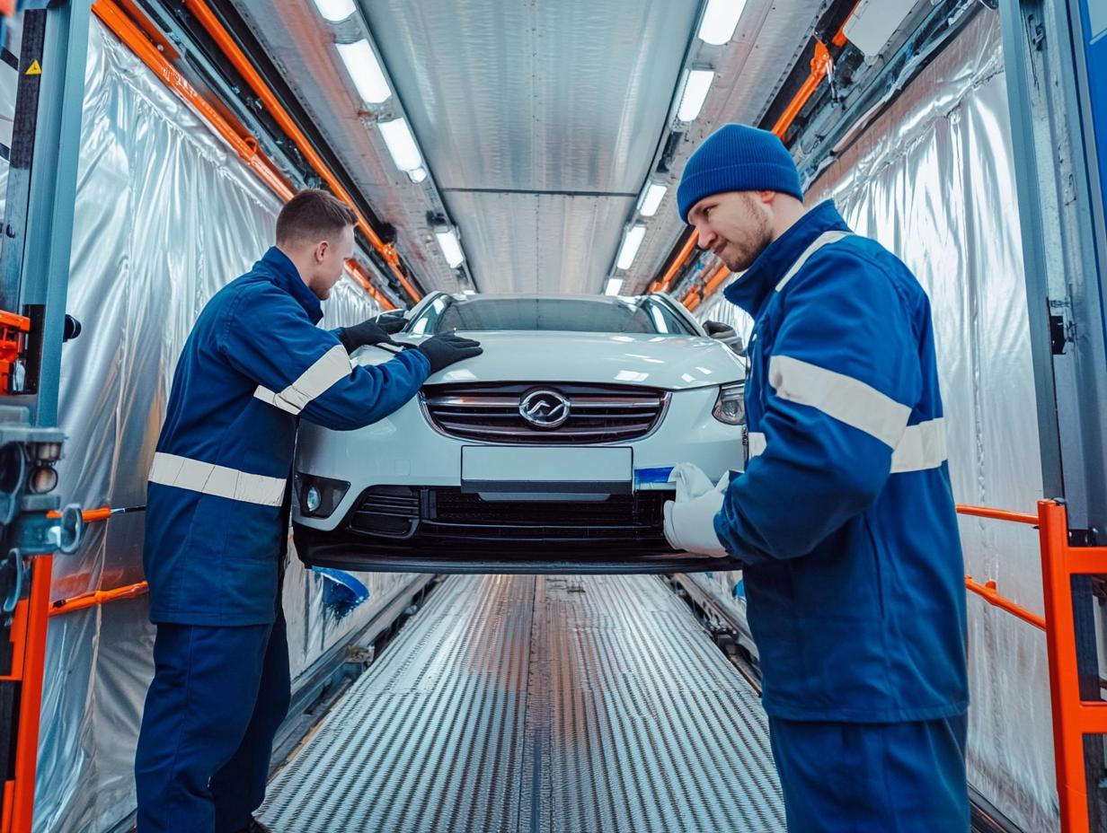 Перевозка автомобиля в крытом эвакуаторе