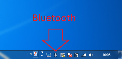 إذا لم تكن هناك علامات على لوحة المفاتيح أو بجانبها ، فربما يتم تشغيل Bluetooth برمجيًا